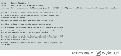 scriptkitty - Z tego co rozumiem to Linus nie skrytykował Rusta a dewelpera posługują...