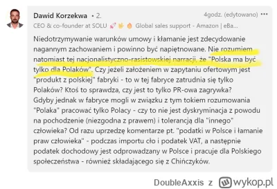 DoubleAxxis - Na LinkedIn już wyjaśnione, że Maraton Warszawski jest nacjonalistyczno...