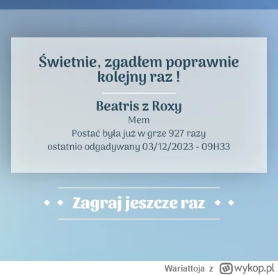 Wariattoja - 23 pytania potrzebował ale wciąż działa 
#famemma