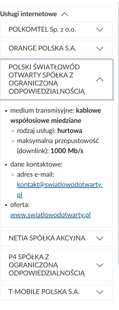 tiriari - Czy jeśli mam wg https://internet.gov.pl dostęp do POLSKIEGO ŚWIATŁOWODU, t...