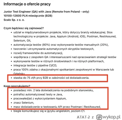 ATAT-2 - Junior poszukiwany ( ͡° ͜ʖ ͡°)

#pracbaza #pracait #programista15k #heheszki