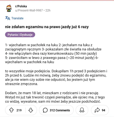 120DniSodomy - co trzeba mieć w głowie żeby nie zdać egzaminu na prawo jazdy rozumiem...