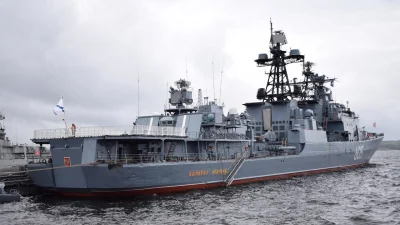 yosemitesam - #rosja #wojna 
Okręt przeznaczony do zwalczania okrętów podwodnych, "Ad...