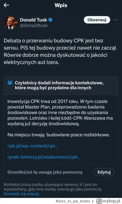 Ktoretojuz_konto - tuska orają juz nawet informacją kontekstową na Twitterze XDDDDD

...