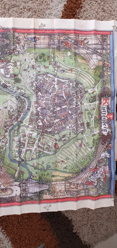 iErdo - @iErdo mapka wydrukowana na takim miłym w dotyku płótnie