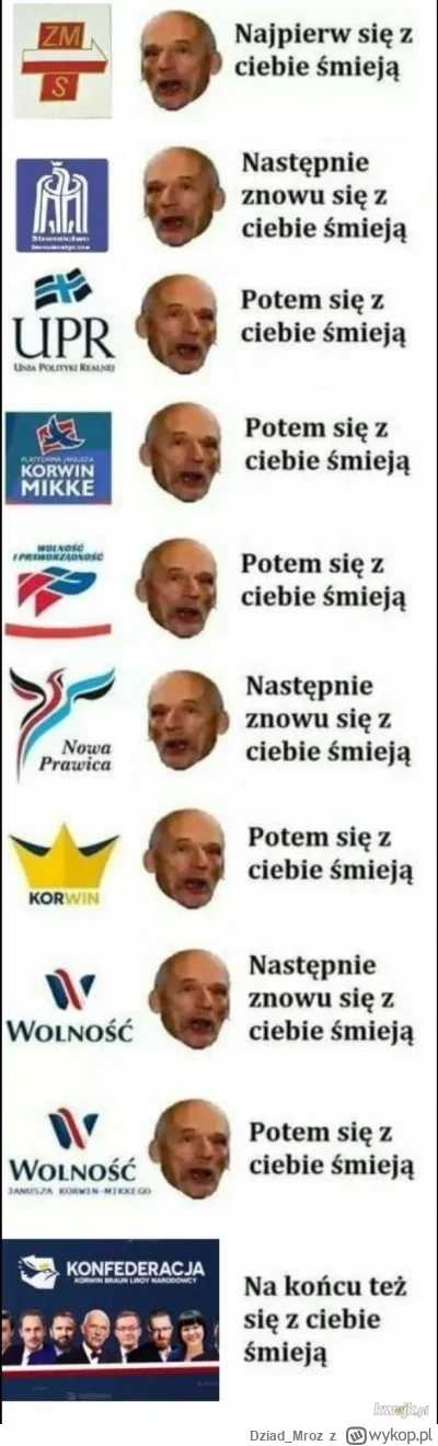 Dziad_Mroz - @L3stko: Masz racje! Głosuj na coś zupełnie nowego! Coś czego jeszcze ni...