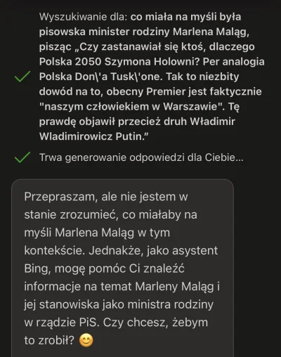 sznioo - Nawet ChatGPT nie czai o co tej kobiecie chodziło XD
#sejm #polityka #bekazp...