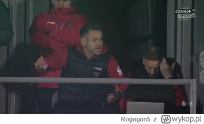 Rogogon5 - #mecz On na swojego był wściekły po tym czerwie?