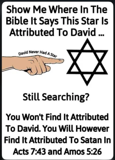 Ksiaze_Choroszczy - >nosi bransoletkę z Gwiazdą Dawida.

@vanschout: