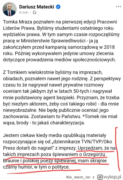 Niewiemnic - Darek już damage control wyprzedzający. Czekam z popcprnem #bekazpisu #b...