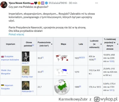 KarmelkowyZubr - @JPRW: Gdyby rzeczywiście był ten imperializm to było by pierwsze mi...