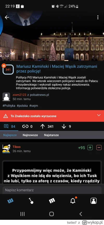 turbo7 - Wczoraj wieczorem pojawiło się takie znalezisko, które zostało usunięte pono...