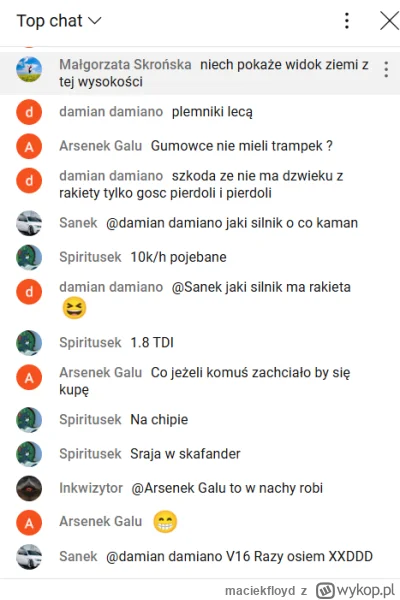 maciekfloyd - Ludzie lecą w kosmos, w ekipie jest ktoś z naszego kraju. Jakby to nie ...