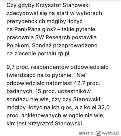 anysz - #kanalzero #wybory #stanowski