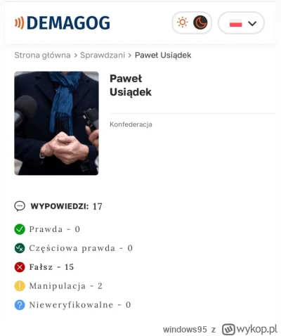 windows95 - o kurła, ten to chyba nawet jak oddycha to już kłamie xd

#konfederacja #...