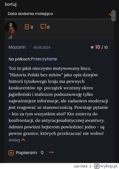 aarrttkk - Na stronie LubimyCzytać pod pozycjami pana doktora Napierały pojawiają się...