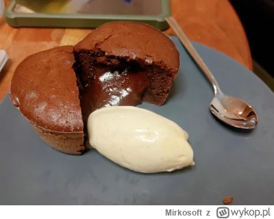 Mirkosoft - Prosta klasyka. Fondant z gorzkiej czekolady + lody waniliowe na prawdziw...