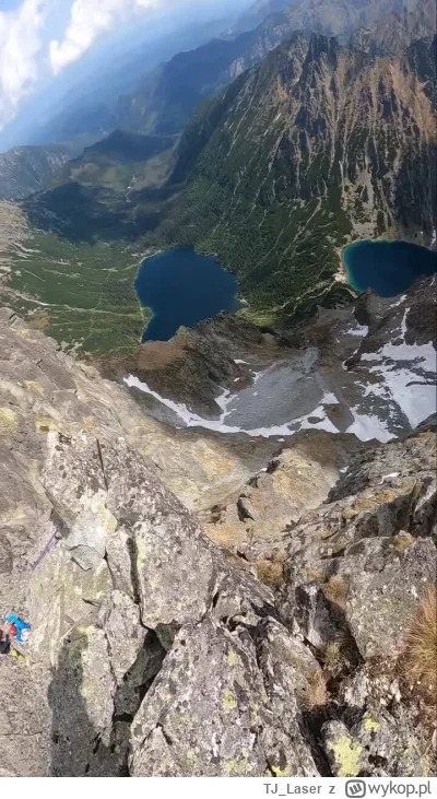 TJ_Laser - Koleś publicznie chwali się zrzuceniem kamienia ze szczytu góry na rejony ...