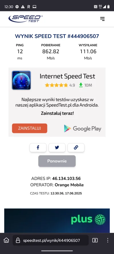 Fantomo - @tojapaweu: Ja mam w 5G coś takiego w mobilnym Internecie Orange Flex (co p...