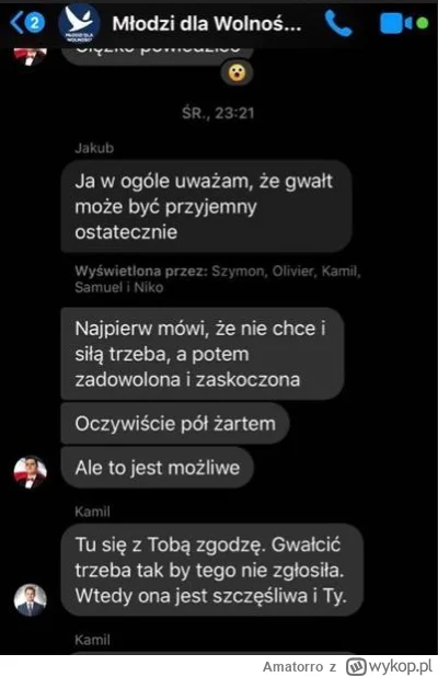 Amatorro - @Ravau23: Kontekst to konwersacja dwóch trepów z Konfy na grupowym czacie....