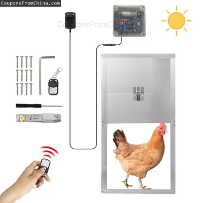 n____S - ❗ Waterproof Automatic Chicken Coop Door Opener Remote Control Timer [EU]
〽️...