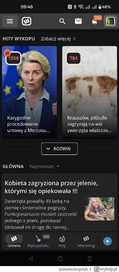 jednakenergetyk - @wykop: znowu jak się za coś bierzecie to tylko g---o wychodzi, był...