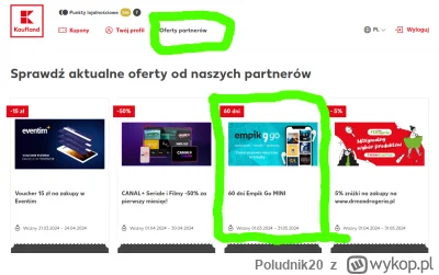 Poludnik20 - @Poludnik20: kupon ważny do końca maja. Miesięcznie można pobrać dwie ks...