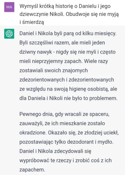 PanDoniczka - Krótka historia stworzona przez BOTa, o Danielu i Nikoli którzy się nie...