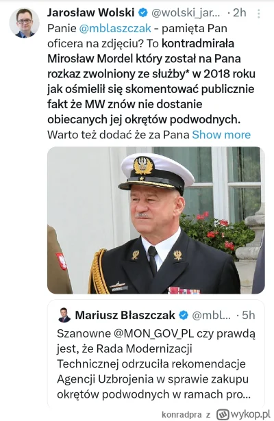 konradpra - #pis #bekazpisu #marynarkawojenna #polska 

https://x.com/wolski_jaros/st...