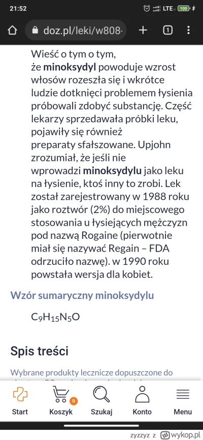 zyzzyz - @userrrr: xDDD minoxidil to oficjalnie zarejestrowany lek na porost włosów, ...