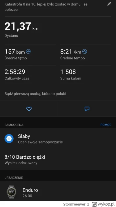 Stormweaver - 146 132,65 - 21,37 - 11,85 - 10,01 = 146 089,42

Bieganka numer 9, 10 i...