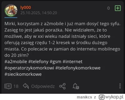 manikcs - @ly000: gdzieś kiedyś widziałem te twoje baity 100%. 
Przed chwilą napisałe...