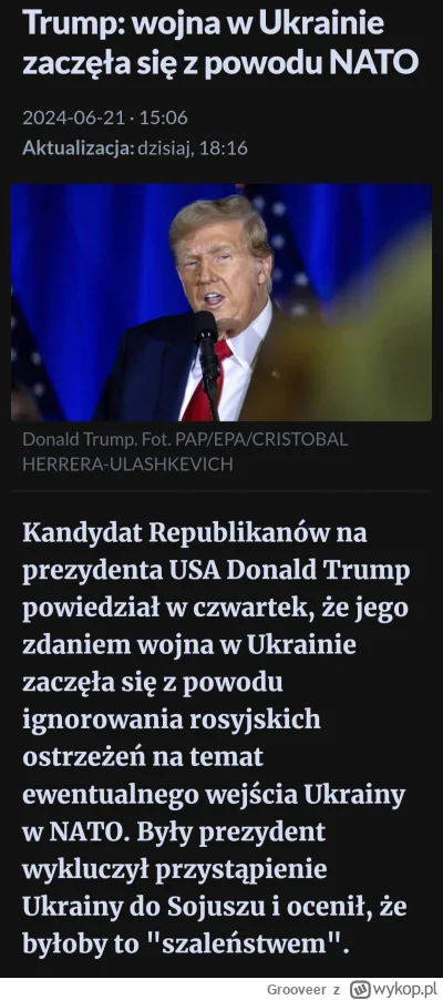 Grooveer - #ukraina #wojna #rosja #polityka #nato #usa #trump