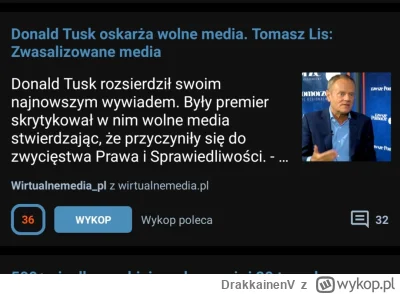 DrakkainenV - Wszyscy wiedzą że #wypok to tuba propagandowa pisu ale to już przegięci...