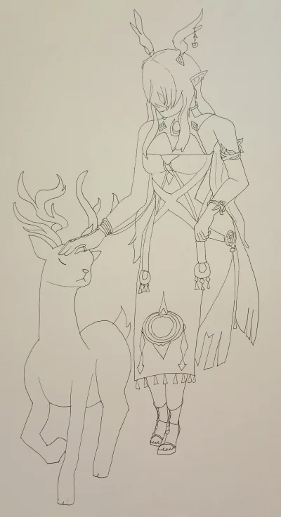 aiba - 5. deer
#inktober #rysujzwykopem #genshinimpact