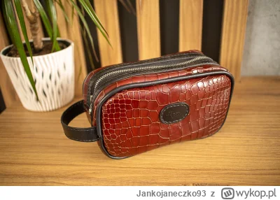 Jankojaneczko93 - Ręcznie robiona kosmetyczka na zamówienie.  Wykonana ze skóry bydlę...