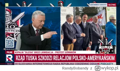 RandyBobandy - Suski w #tvrepublika twierdzi, trump nie lubi Tuska za ten gest pistol...