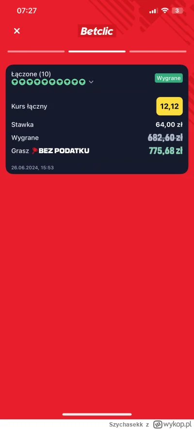 Szychasekk - #tenis #bukmacherka
Zaczynamy Wimbledon, na ten moment +400 zl na czysto