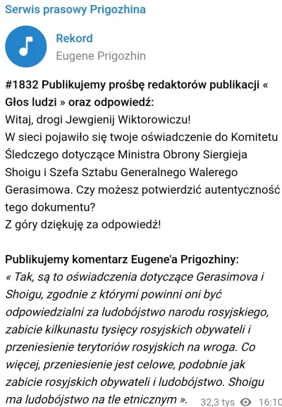 Nieszkodnik - #wojna #rosja  #jajajakberety #prigozyn

Może kolejny "1917" nadejdzie ...