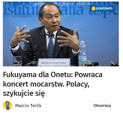 cybher2 - No i co teraz panie Bartosiak? Nie ma już "fukujamowskiego końca historii",...