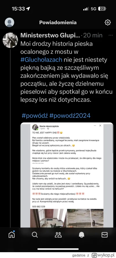 gadatos - Nie mam słów do pokolenia Bambi 
Ludzie stracili dorobek swojego życia, por...