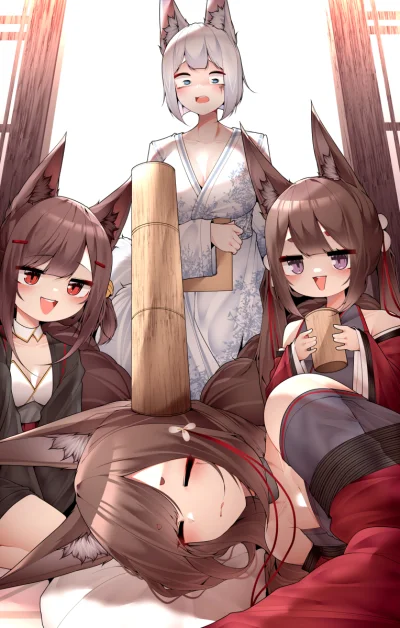 bakayarou - #randomanimeshit #azurlane #kaga #amagi #akagi #anime