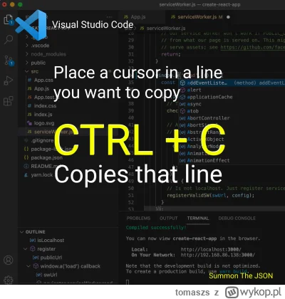 tomaszs - Did you know you can copy whole line of code with CTRL+C? Just place a curs...