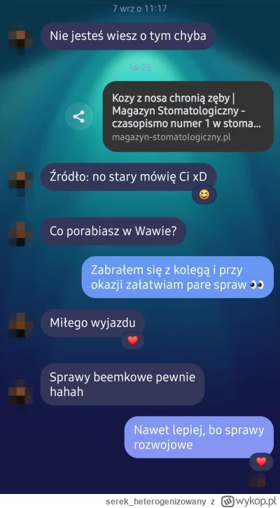 serek_heterogenizowany - I co lamusy? Już o mnie nie pamięta tak?

Sprawy idą w napra...