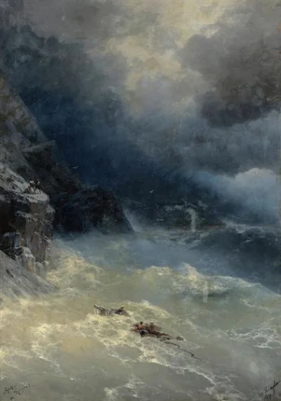 n.....a - #malarstwo Ivan Aivazovsky "On the Storm", rosyjski malarz-marynista ormiań...