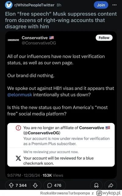 RozkalibrowanaTurbopompa - Niezła sieczka na amerykańskim Twitterze z prawej strony. ...