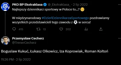 polskiexiaomiwspodnicy - @Jakub_Olkiewicz: ty się tak śmiejesz z pana trenera Cecherz...