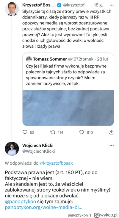 panoptykon - Co ten Krzysztof Bosak ( ͡° ʖ̯ ͡°)
Bosak krytykuje, że  żadne media nie ...
