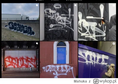 Mahuka - Facet 26 lat i zajmuje się pisaniem swojej wymyślonej ksywy różnymi kolorami...