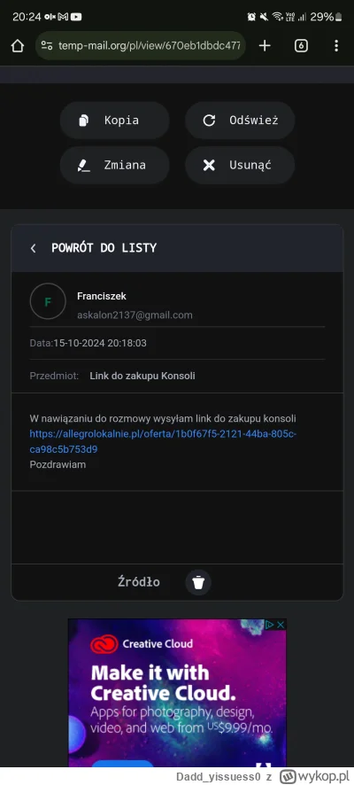 Dadd_yissuess0 - @donfello po czym tu poznać, że to fejkowy link ? Wydaje się być ok,...